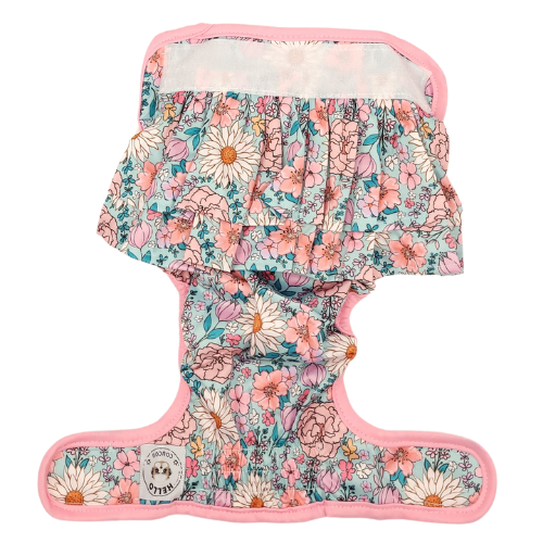 Blooming Gorgeous - Female Reusable Dog Nappy Hello Coucou