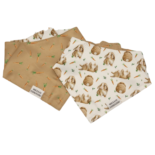 Crunchy Bunnies - Double Sided Bandana Hello Coucou