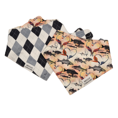 Fishin' For Treats - Double Sided Bandana Hello Coucou