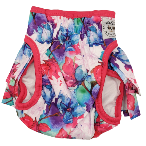 Magenta Bee - Female Reusable Dog Nappy Hello Coucou