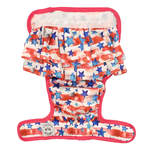 Stars N Stripes - Female Reusable Dog Nappy Hello Coucou