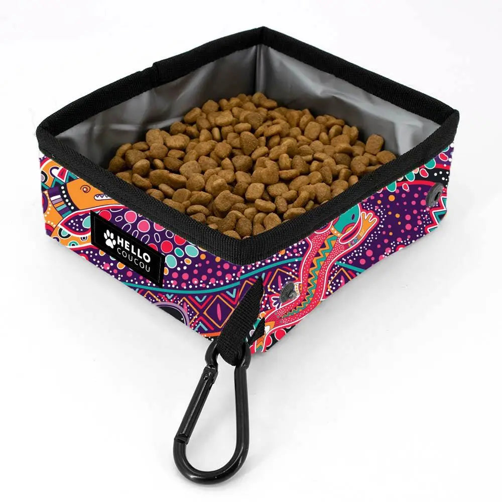 Aussie Dreaming - Portable Food & Water Bowl