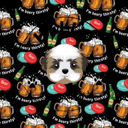 Booze Hound - Double Sided Bandana Hello Coucou