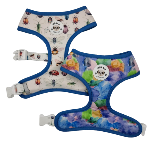 Bug Out & About - Double Sided Reversible Harness Hello Coucou