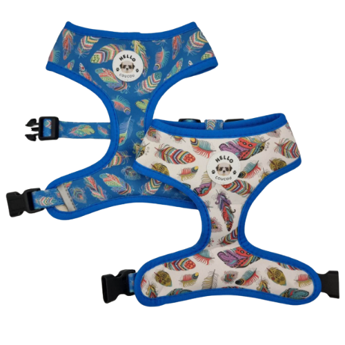 Feathers Galore - Double Sided Reversible Harness Hello Coucou